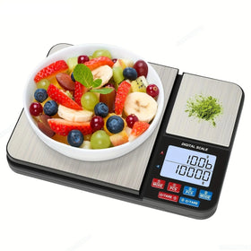 Digitale Küchenwaage 5 kg – Präzisionswaage mit Dual-Plattform aus Edelstahl