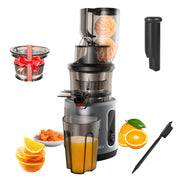 BioloMix Slow Juicer 200W – Kaltpress Entsafter mit 75 mm Einfüllöffnung